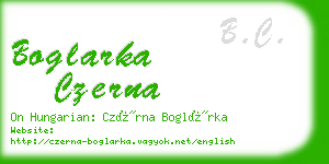 boglarka czerna business card